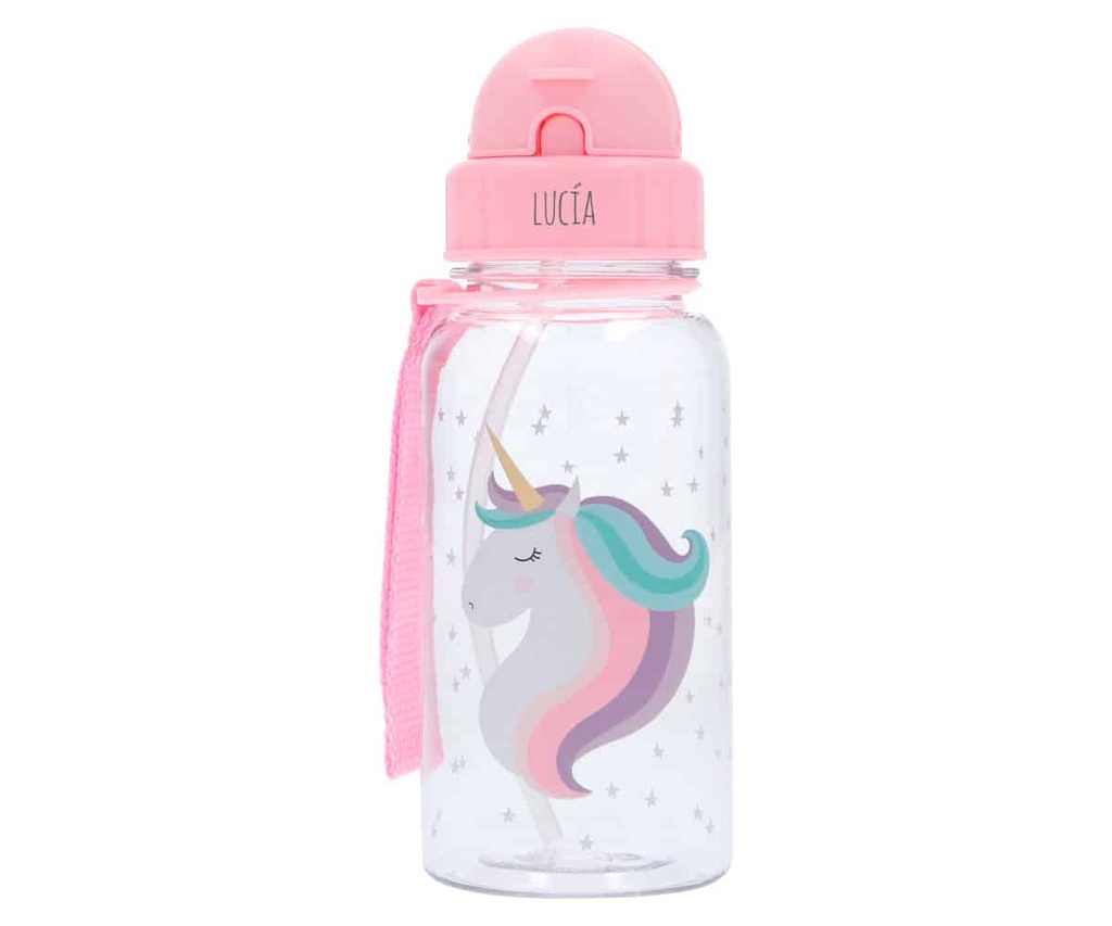 Botella Plástico unicornio