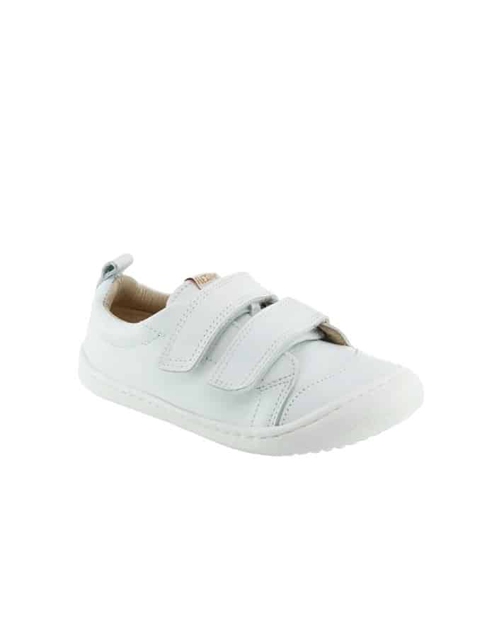 Zapatillas respetuosas Nens - Blanco puntera piel