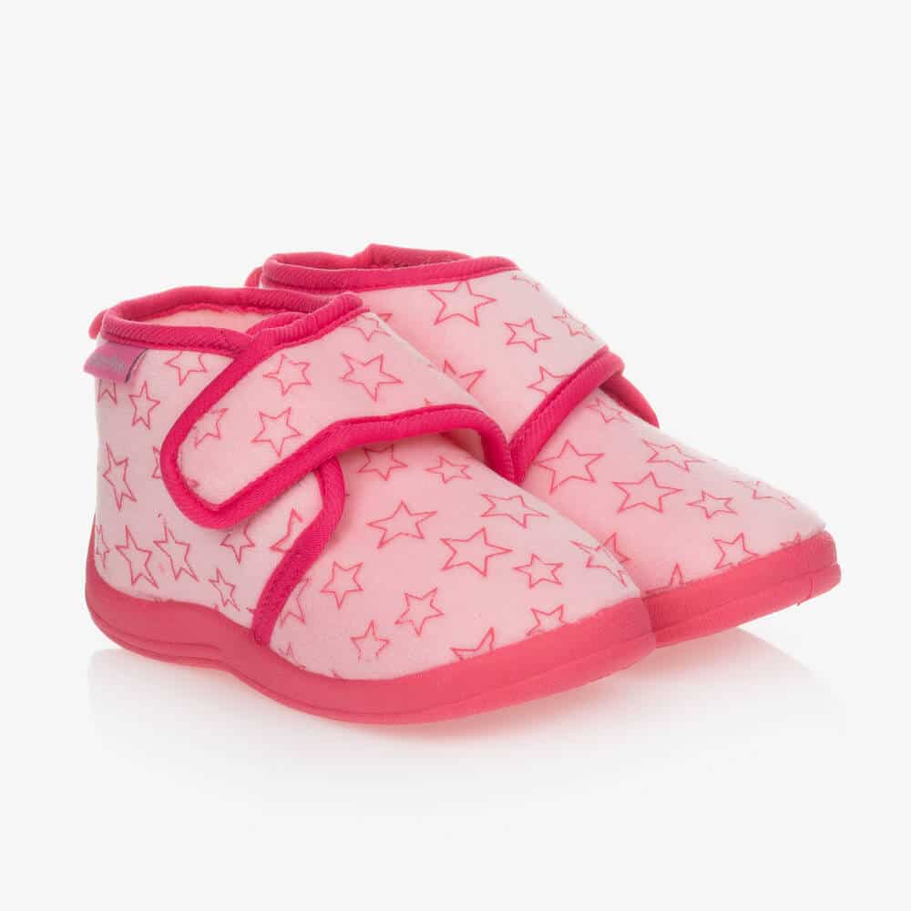 Slippers Velour Playshoes - Rosa