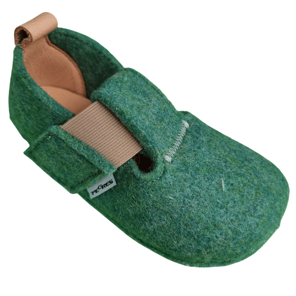 Zapatilla Pegres - Fieltro verde