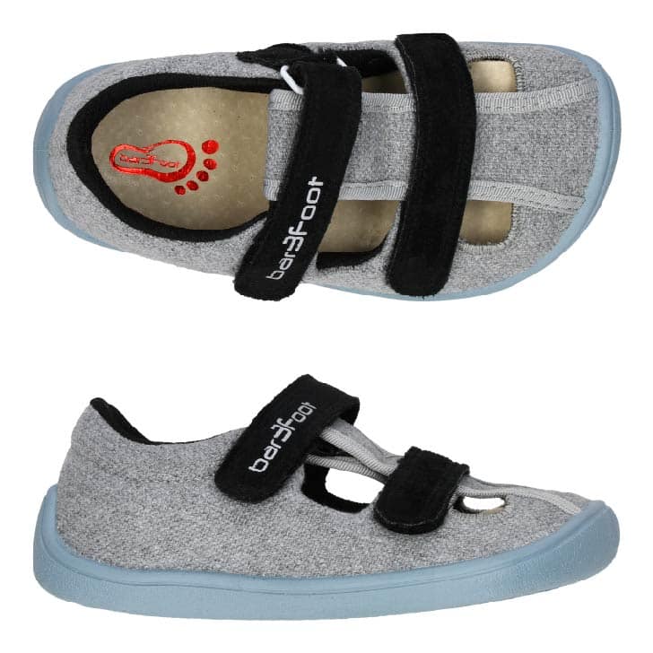 Sandalias Bar3foot Elf Sandal - Gris y negro