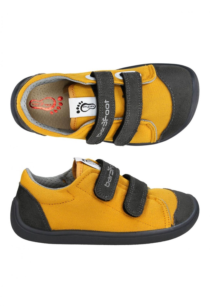 Zapatilla Bar3foot - Elf Denver - Mostaza y Gris