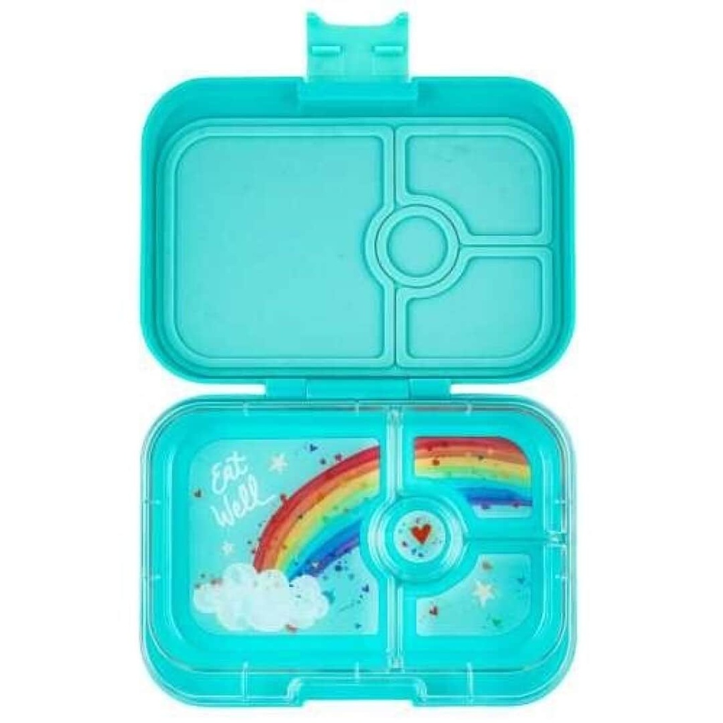 Yumbox - 4 compartimentos - Aqua+Rainbow