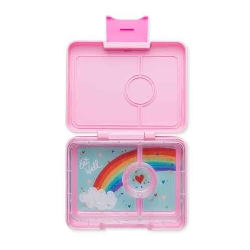 Yumbox - 3 compartimentos - Arcoiris rosa