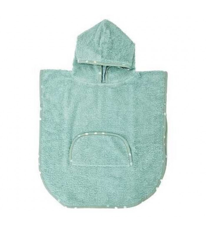 Poncho rizo algodon Btbox - Verde 1-4 años