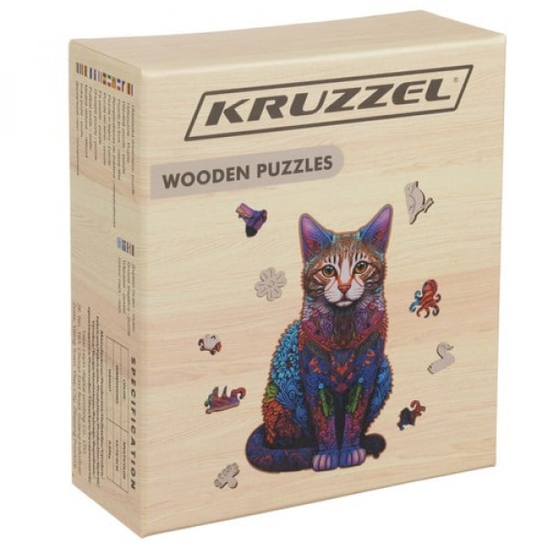 Puzzle Gato de Madera