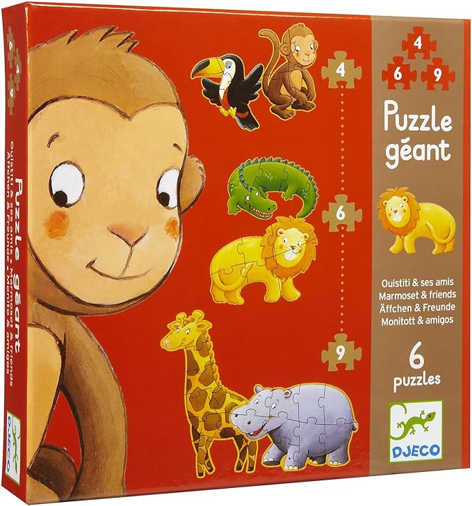 Puzzle gigante - Monito y amigos