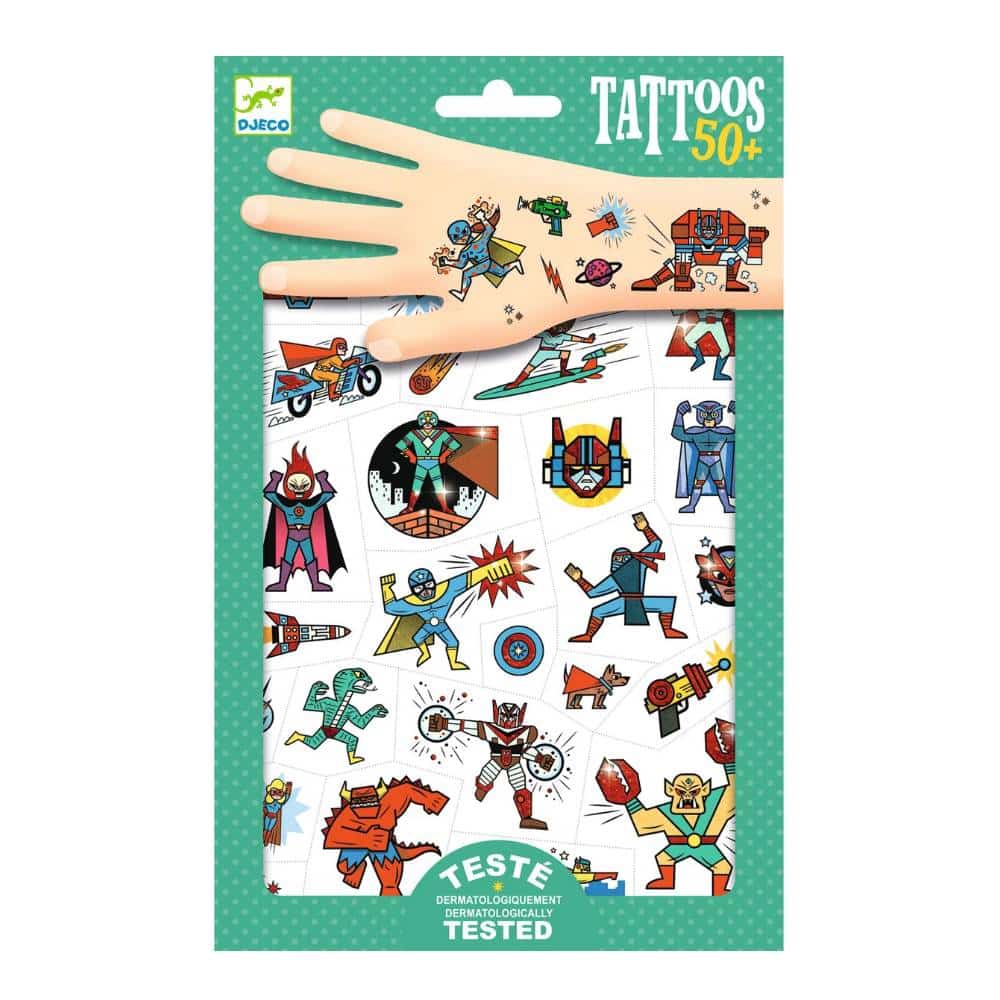 Tatuajes héroes contra villanos