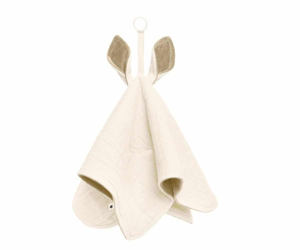 Doudou Kangaroo BIBS Ivory