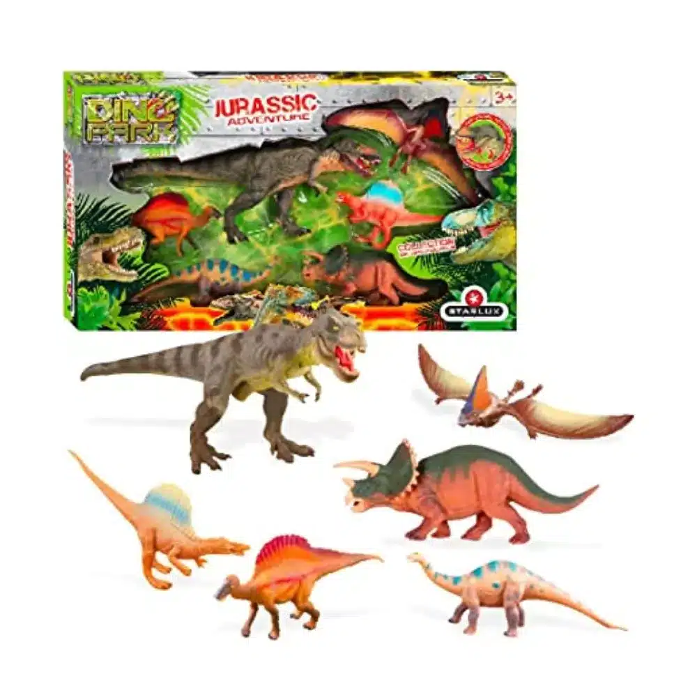 6 Dinosaurios + Fichas Educativas - STARLUX