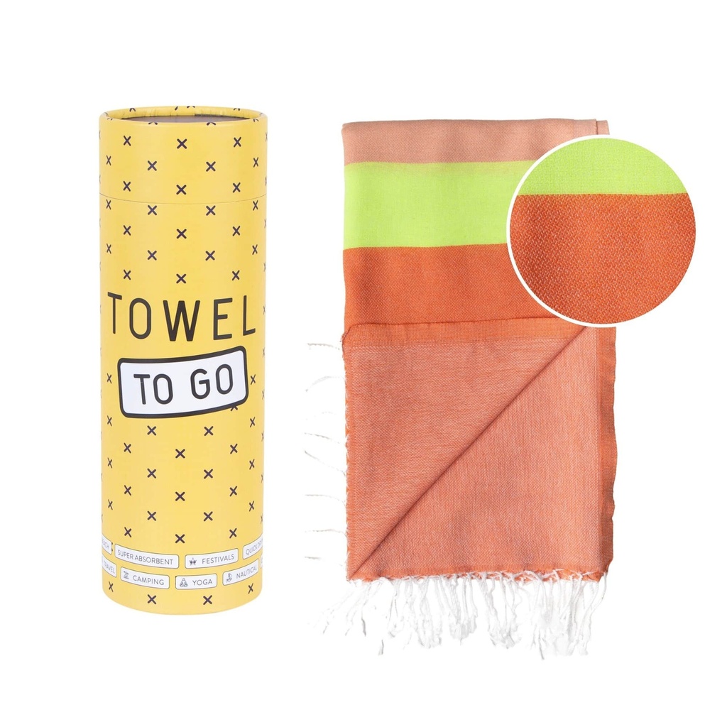 Toalla infantil Towel to Go - Neon Naranja