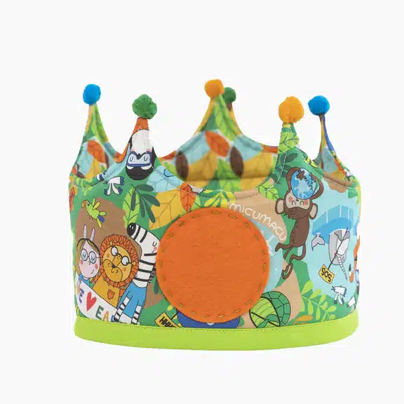 Corona de cumpleaños - Selva (reversible)