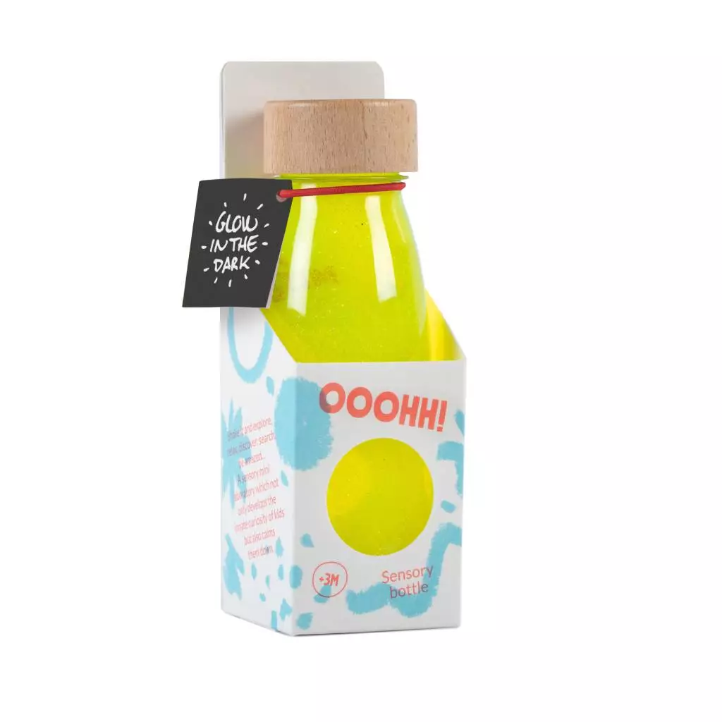 Petit Boum - Botella sensorial - Float Fluo Yellow