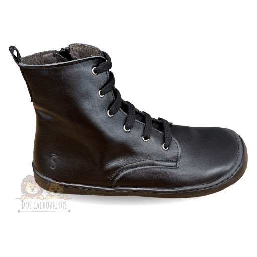 Botas acordonadas Flexi Nens - Negro