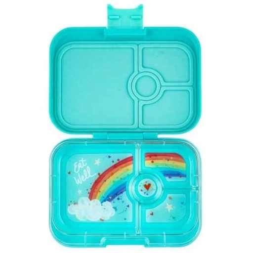 Yumbox - 4 compartimentos - Aqua+Rainbow