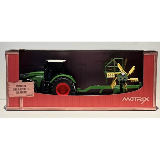 Motrix - Tractor con rastrillo giratorio