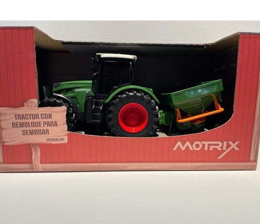 Motrix - Tractor con remolque para sembrar