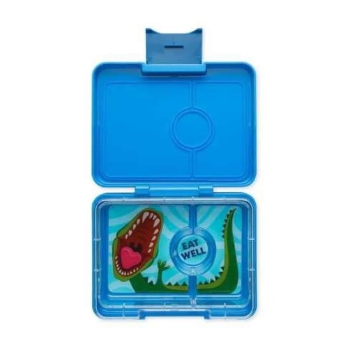 Yumbox - 3 compartimentos - Dino Azul