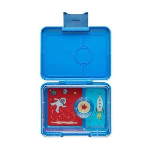 Yumbox - 3 compartimentos - Cohetes Azul