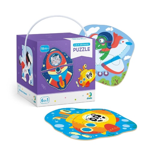 Puzzle Transporte 2/3/4 Piezas - Dodo