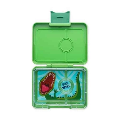 Yumbox - 3 compartimentos - Dino Verde