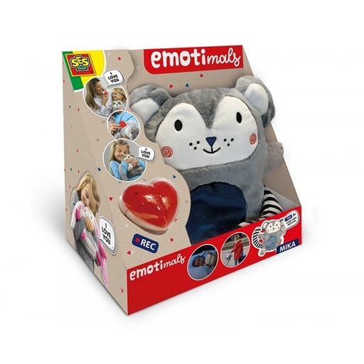 [8710341144647] Peluche con grabacion - Emotimals - Gris