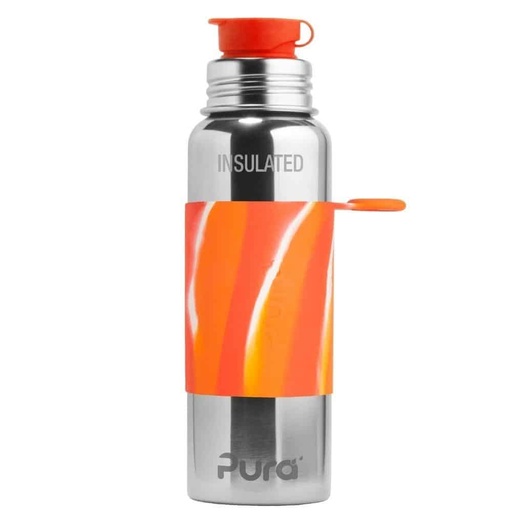 Botella térmica Sport Pura - Naranja/Nata 650ml