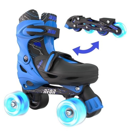 PATINES COMBO NEóN AZUL T.34-37 YVOLUTI