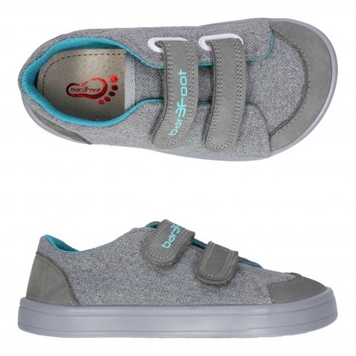 Zapatillas respetuosas Bar3foot Cross Denver - Gris/Azul