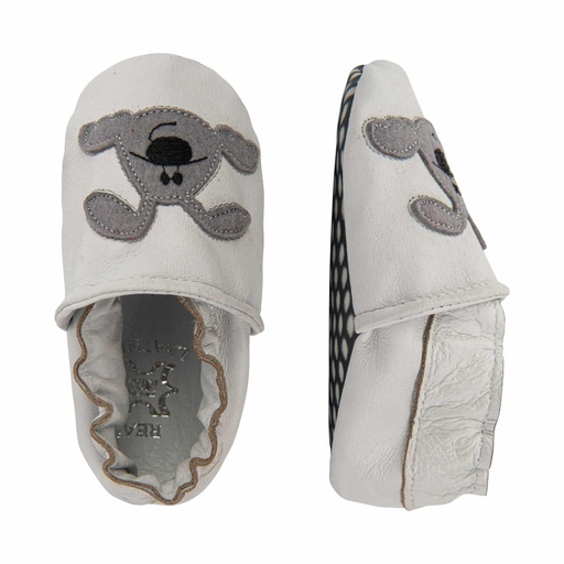 Babuchas bebé Bar3foot - Gris Perro