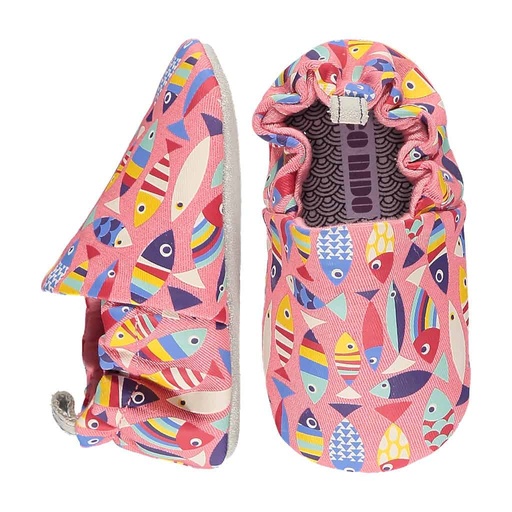 Poco Nido Mini shoe - Rainbow fish rosa